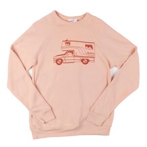 CAMP BRAND GOODS McNeilly Light Pink | Peach Crewneck Sweater. Size XL.
